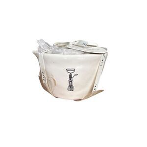 NWT‎ Rae Dunn Icon Measuring Cups 4-Piece Set White Nesting Kitchen Decor